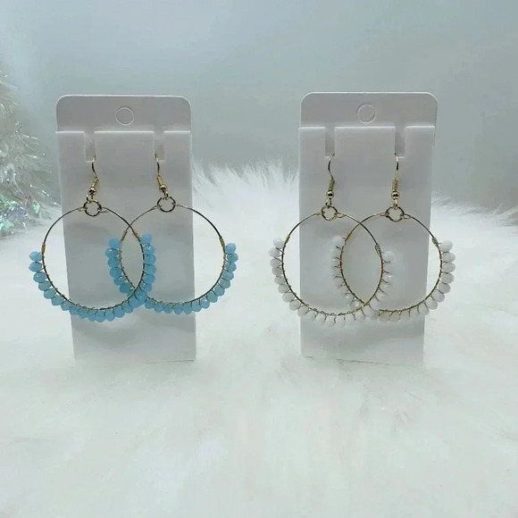 Beaded Hoop Earrings Bundle - Picture 1 of 6